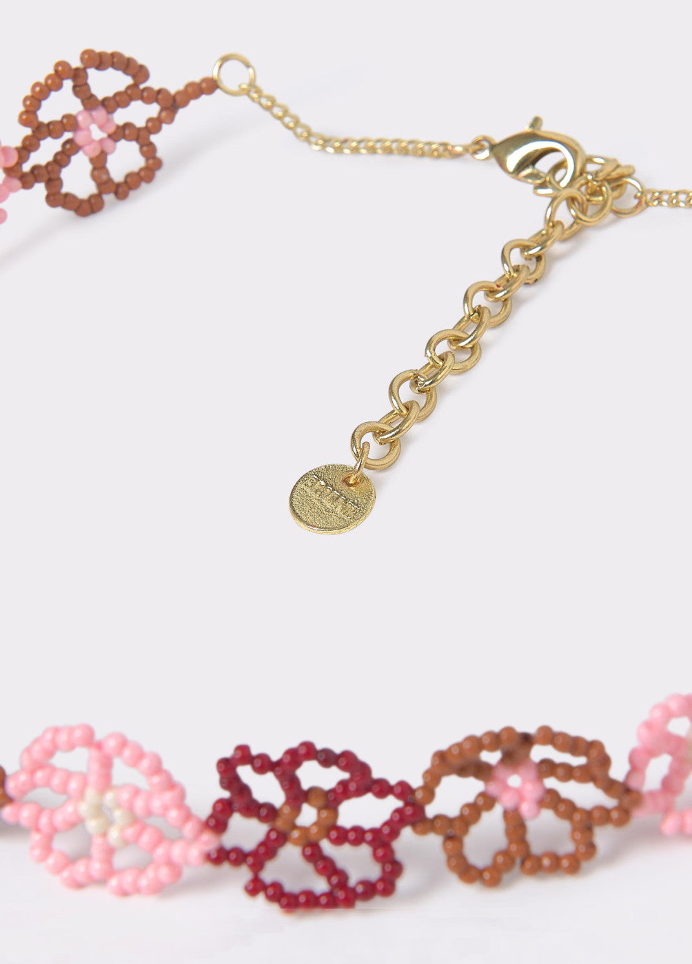 Collar flores beads