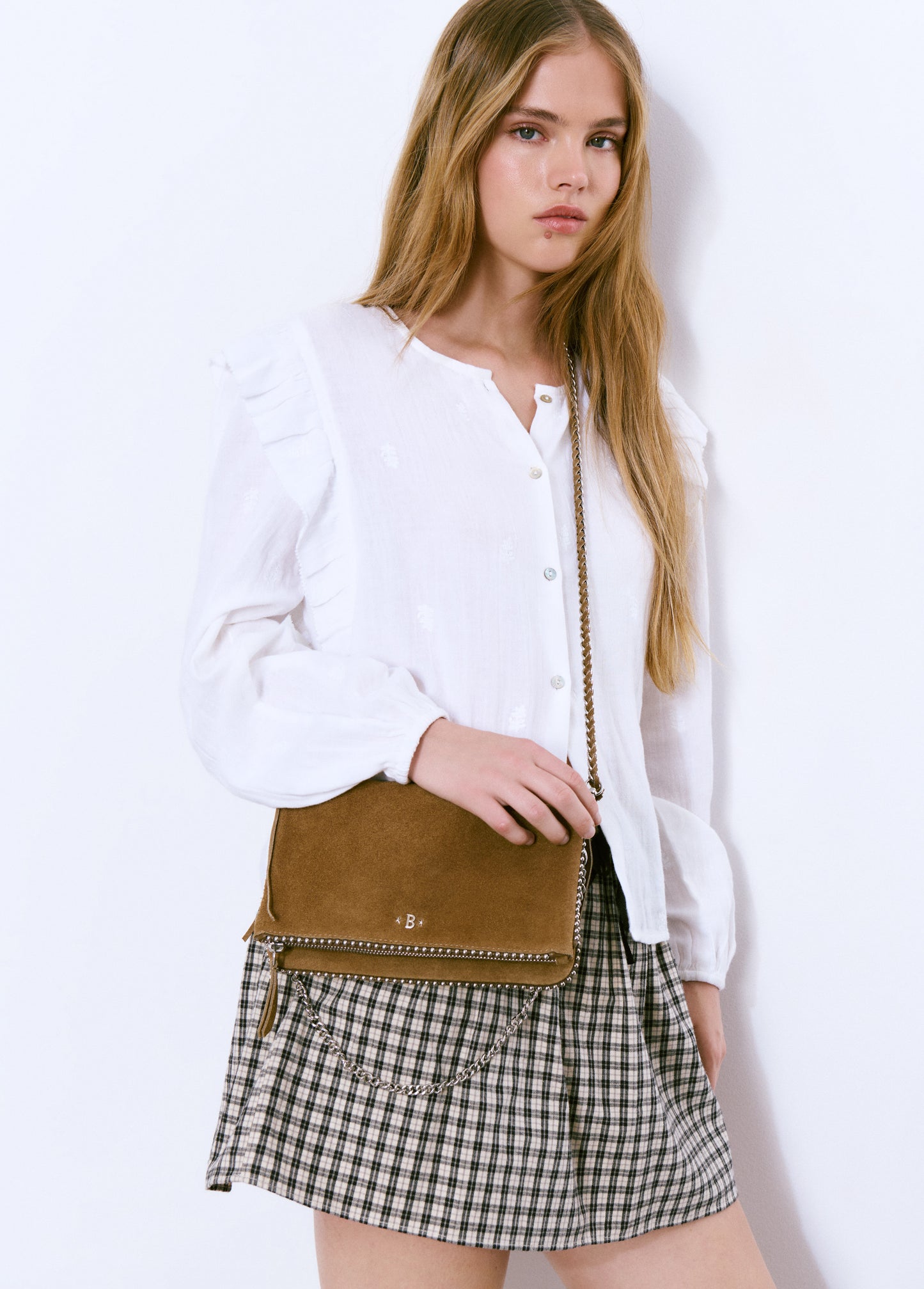 Bolso piel solapa