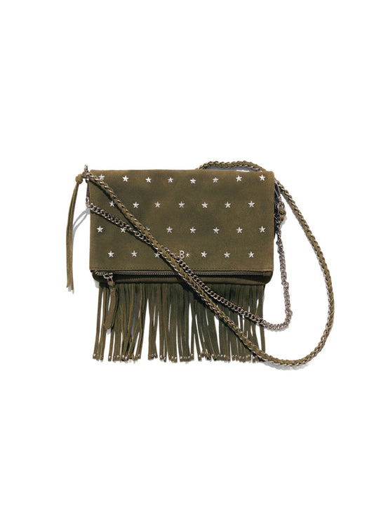 Bolso solapa piel estrellas