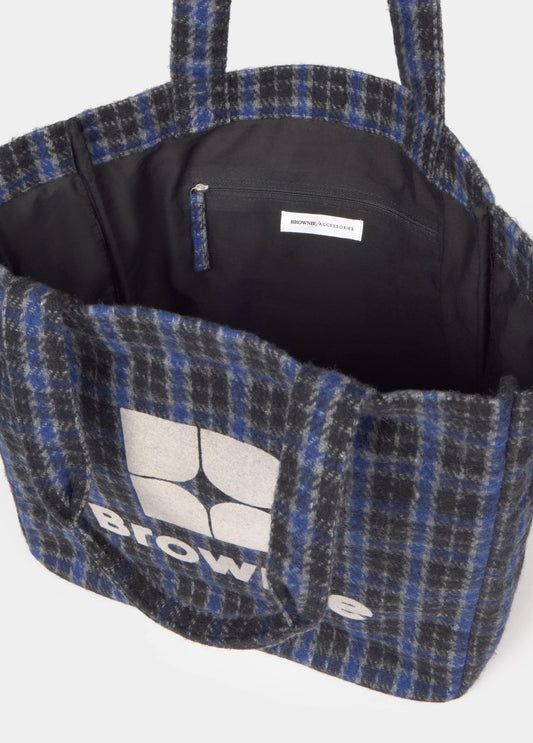 Bolso shopper cuadros Brownie