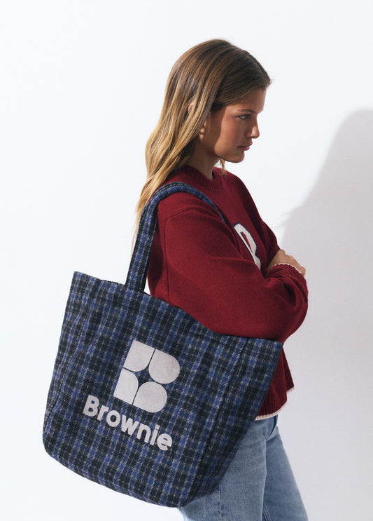 Bolso shopper cuadros Brownie