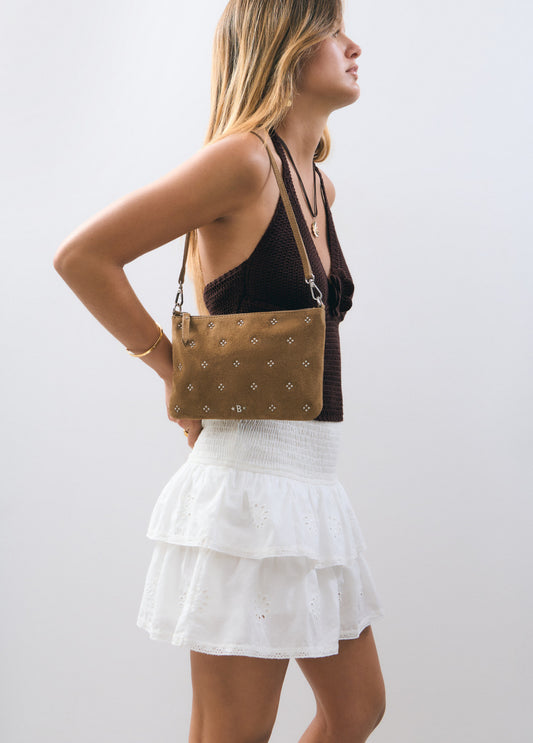 Bolso piel bandolera tachitas