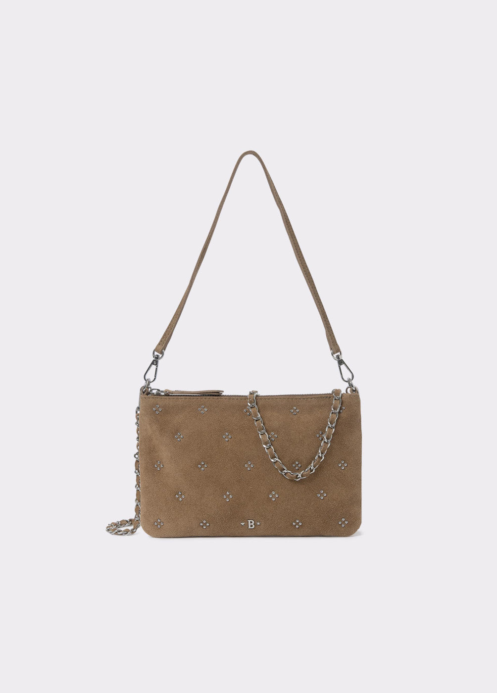 Bolso piel bandolera tachitas