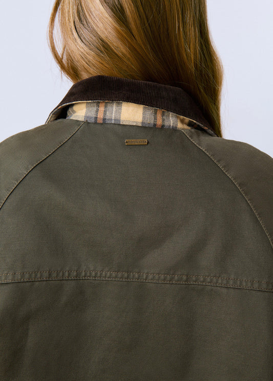 Chaqueta encerada con chaleco borrego