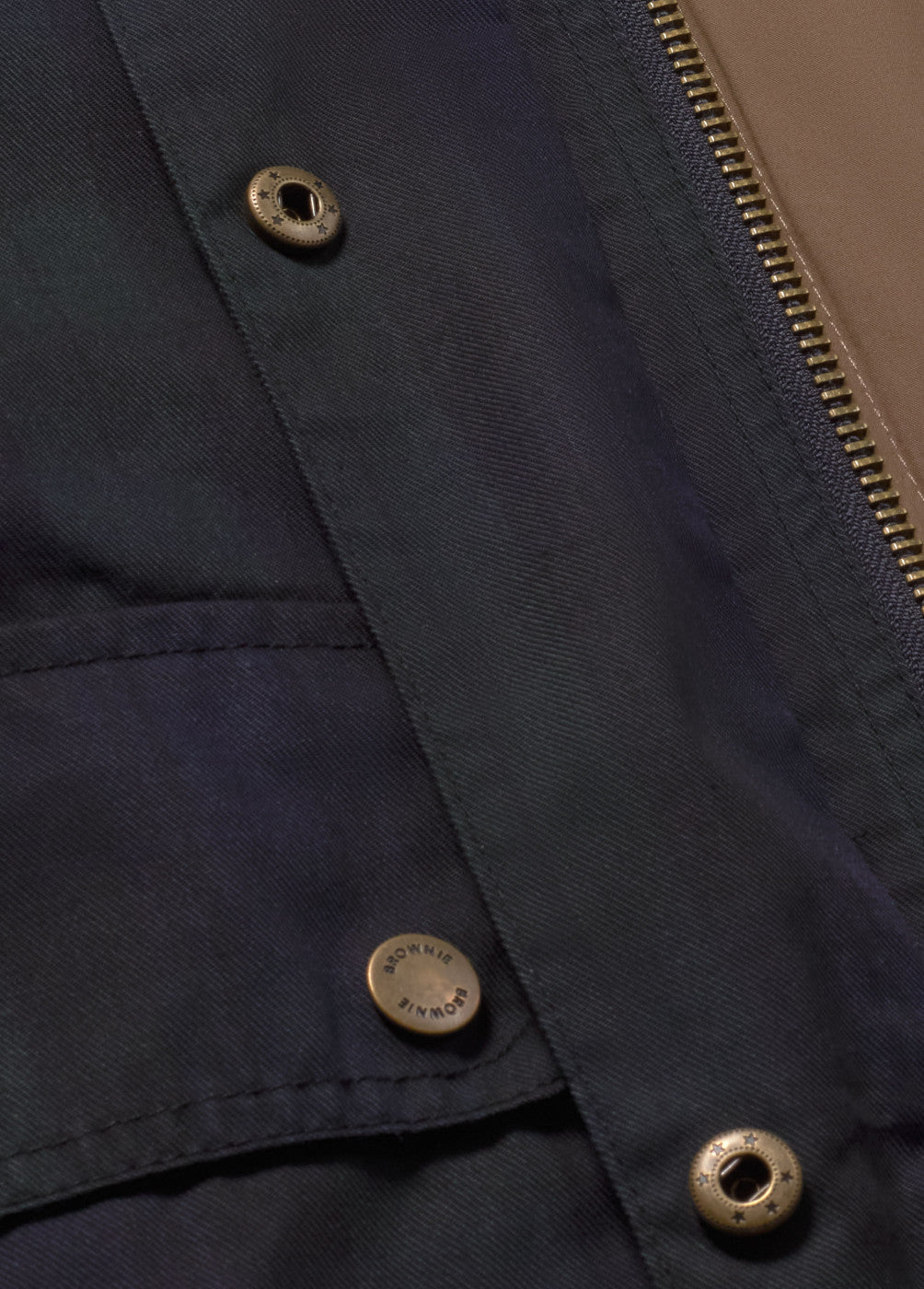 Chaqueta corta encerada cuadros