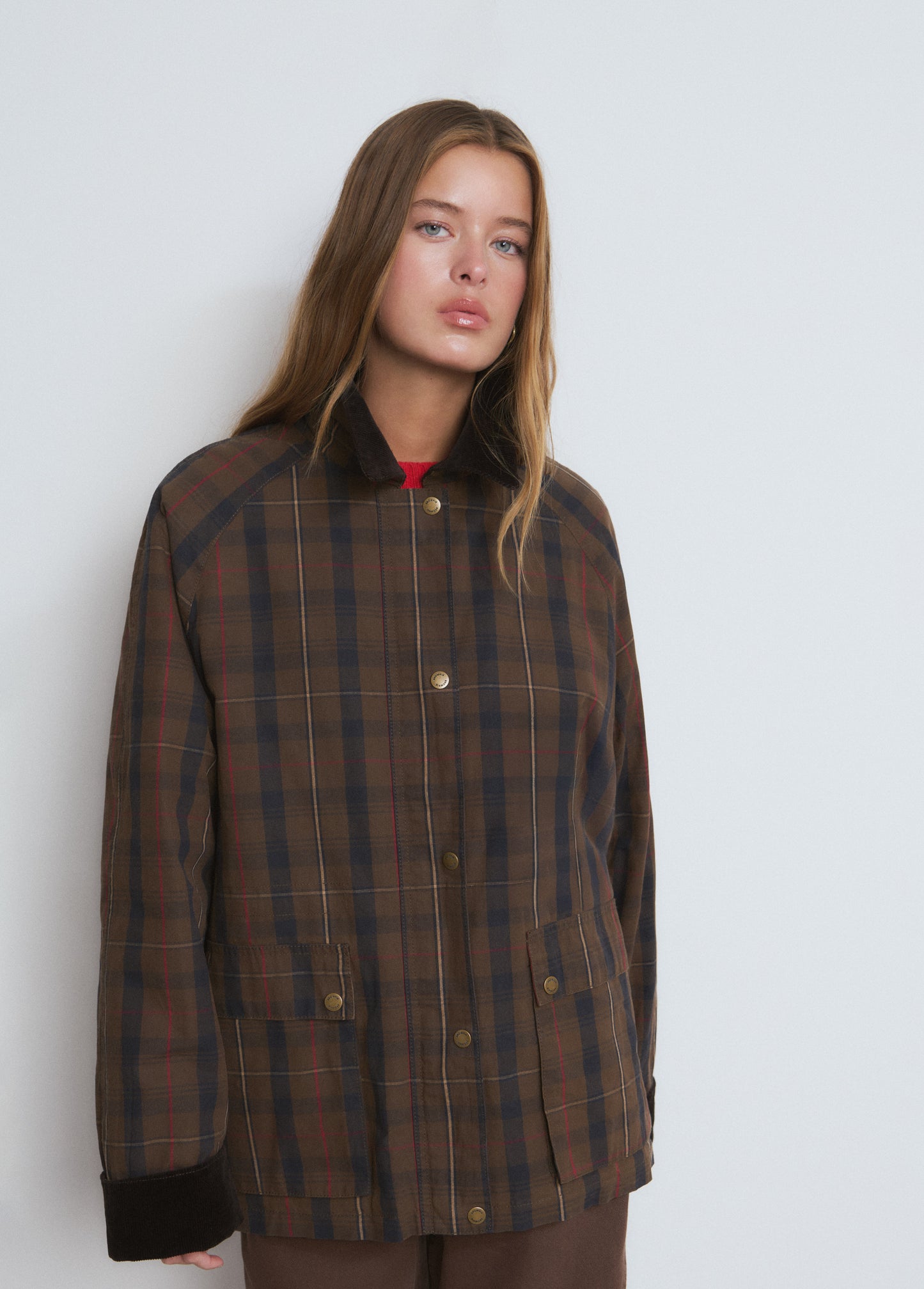 Chaqueta encerada cuadros