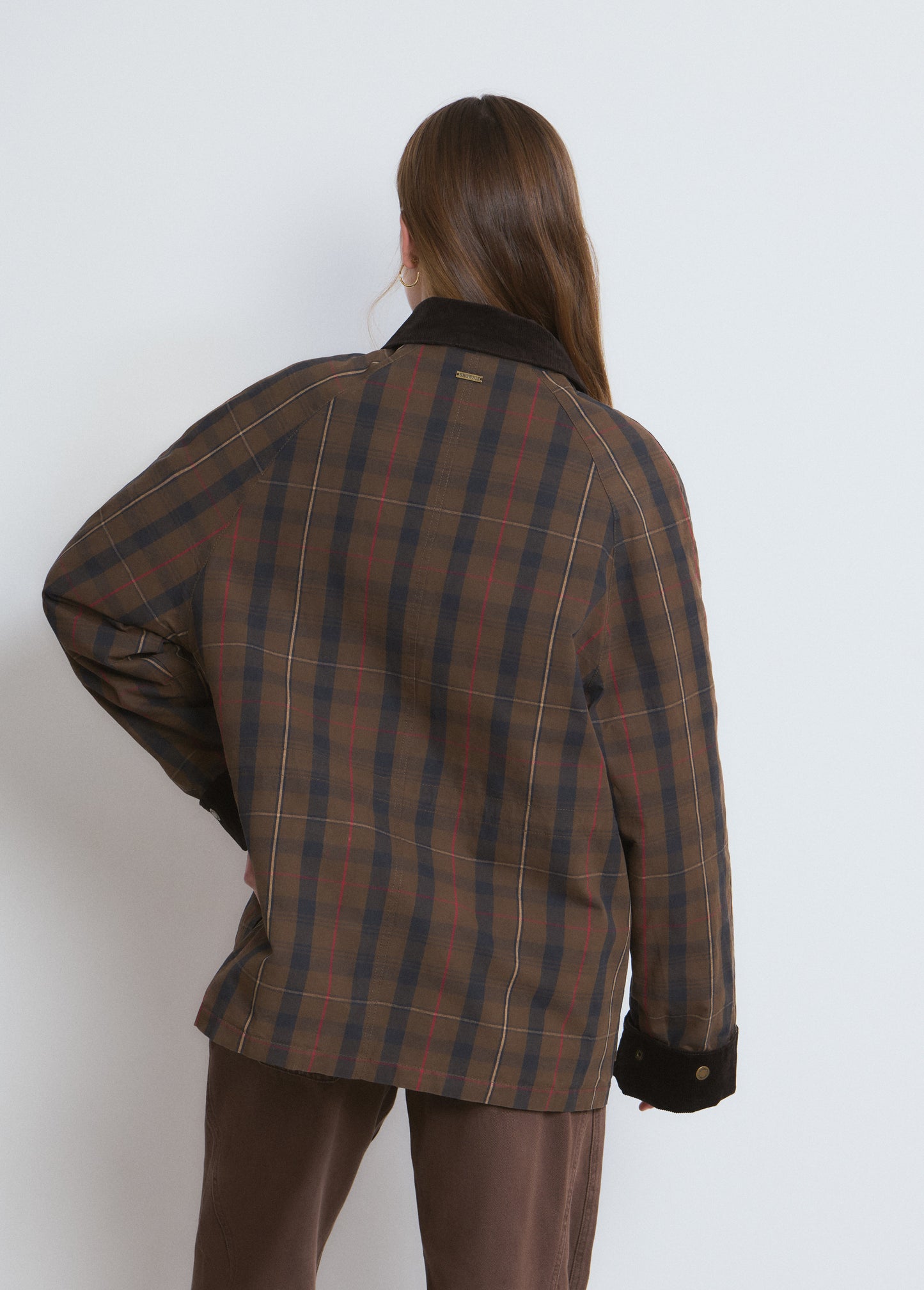 Chaqueta encerada cuadros