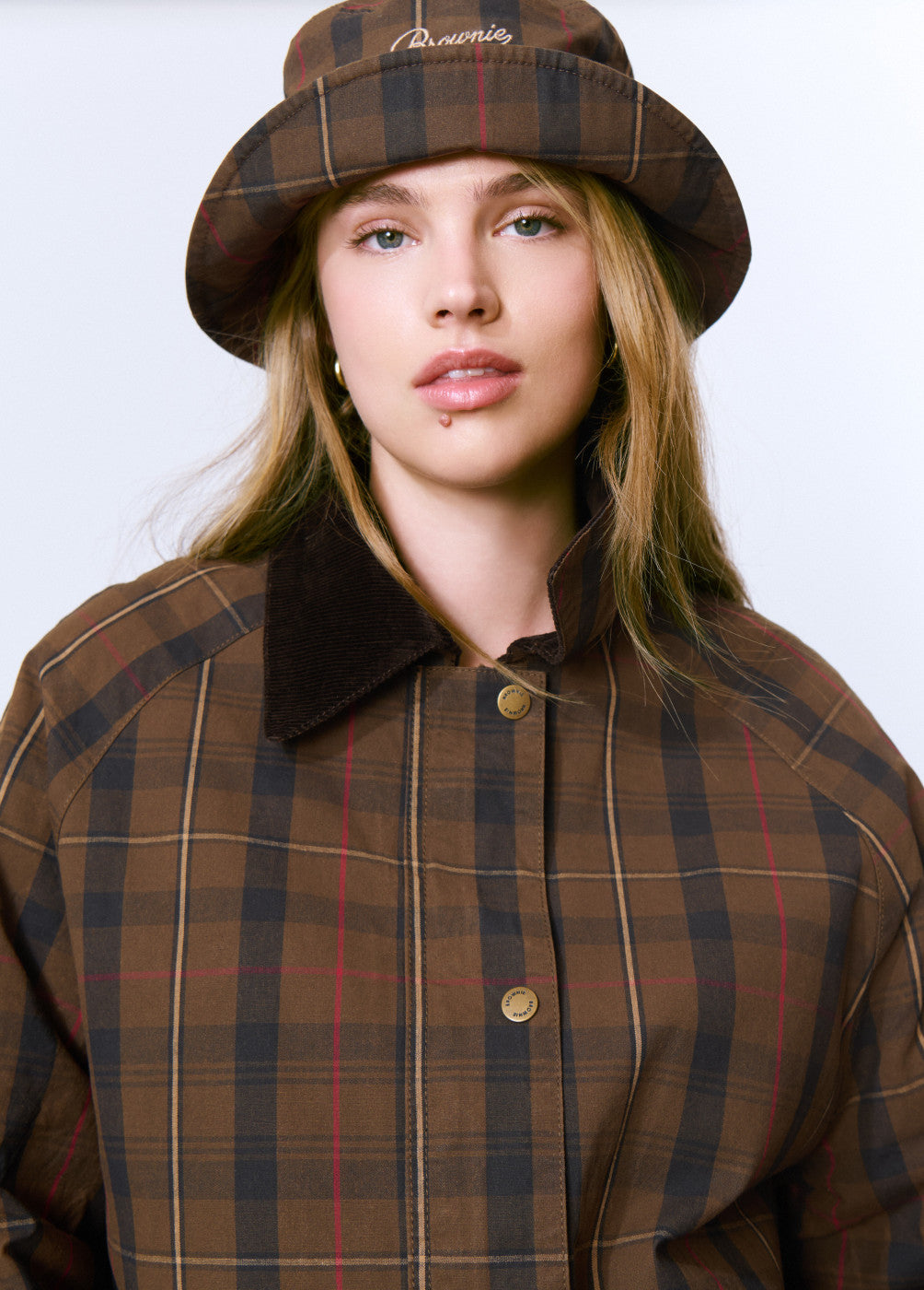 Chaqueta encerada cuadros