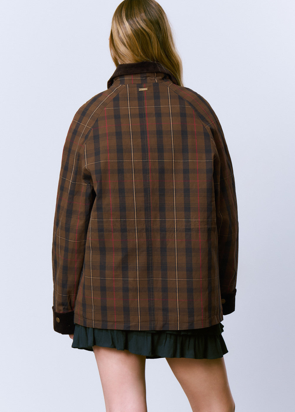 Chaqueta encerada cuadros