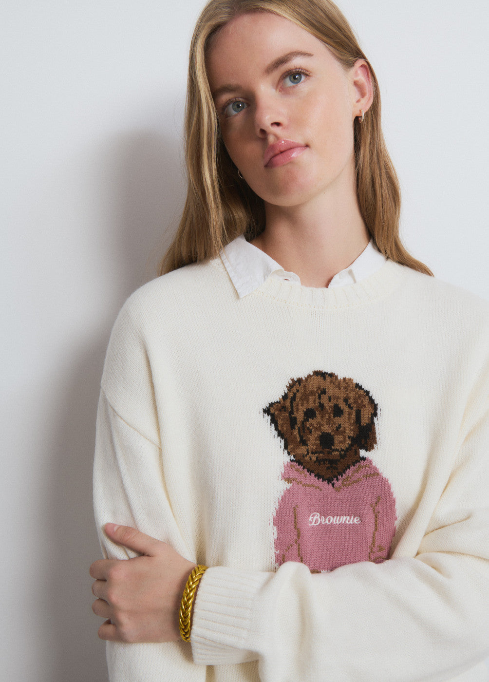 Pulsera pan de oro trenzada