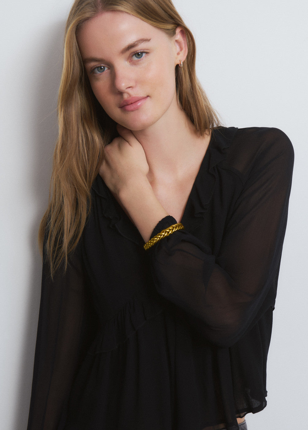 Pulsera pan de oro trenzada