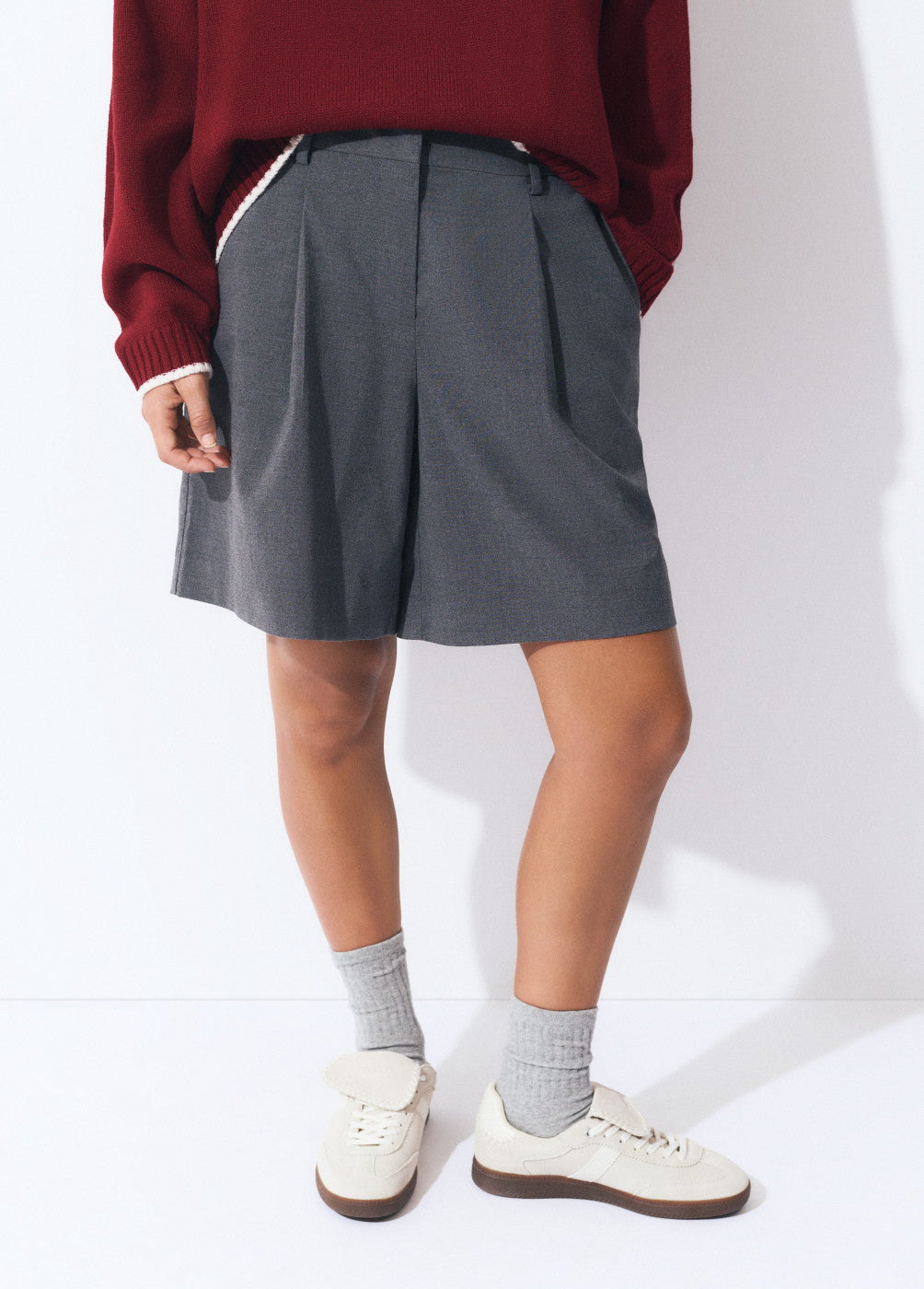 Bermuda sastre con pinzas