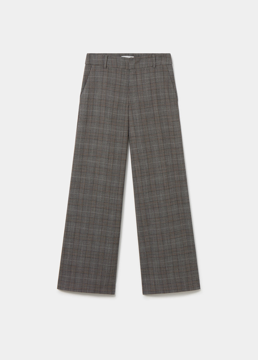 Pantalón recto cuadros