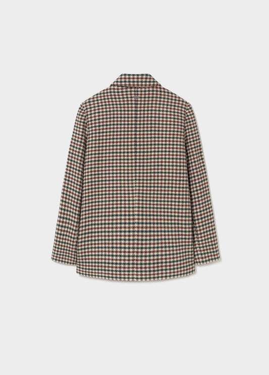 Abrigo entallado cuadros