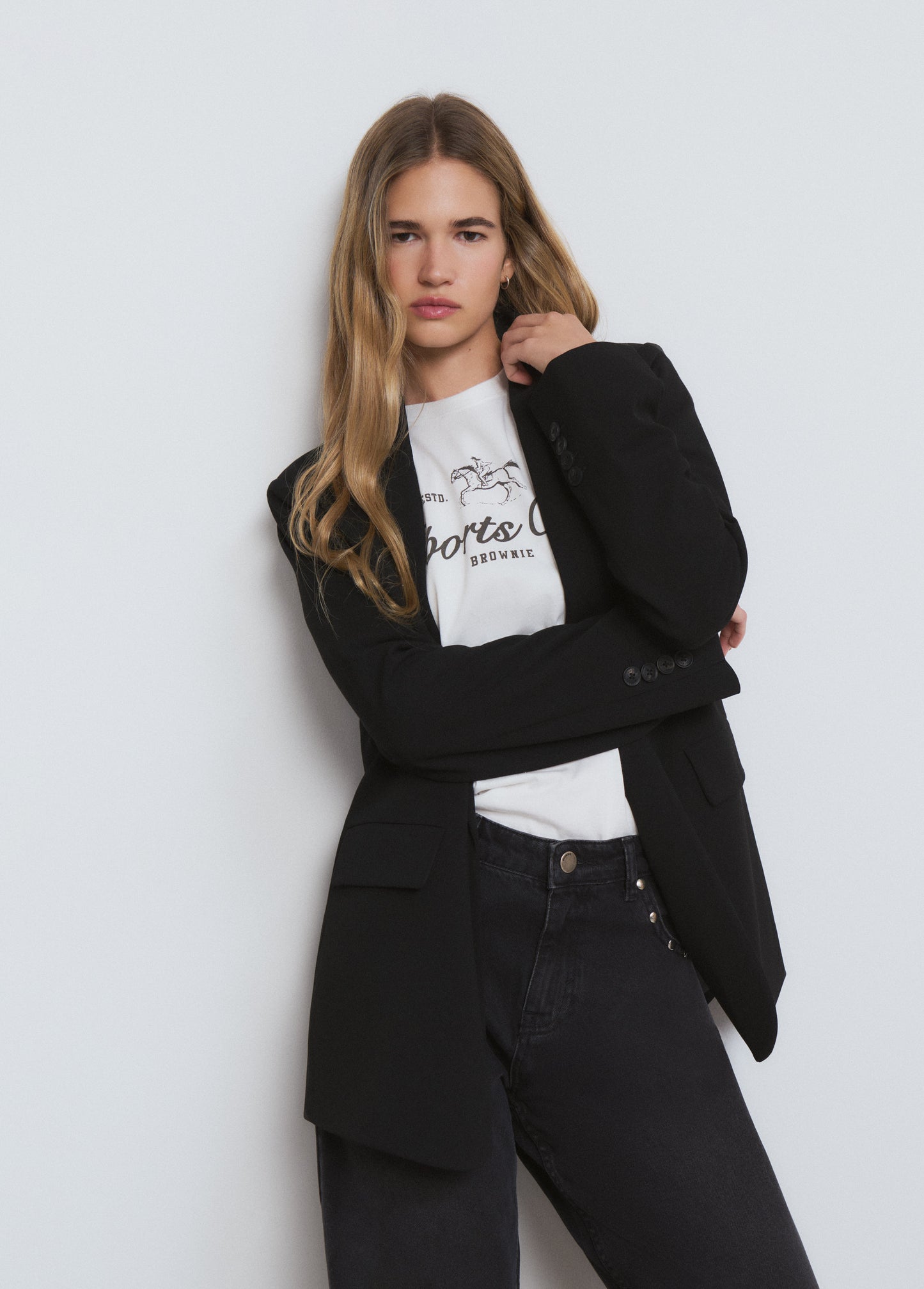 Americana recta lisa