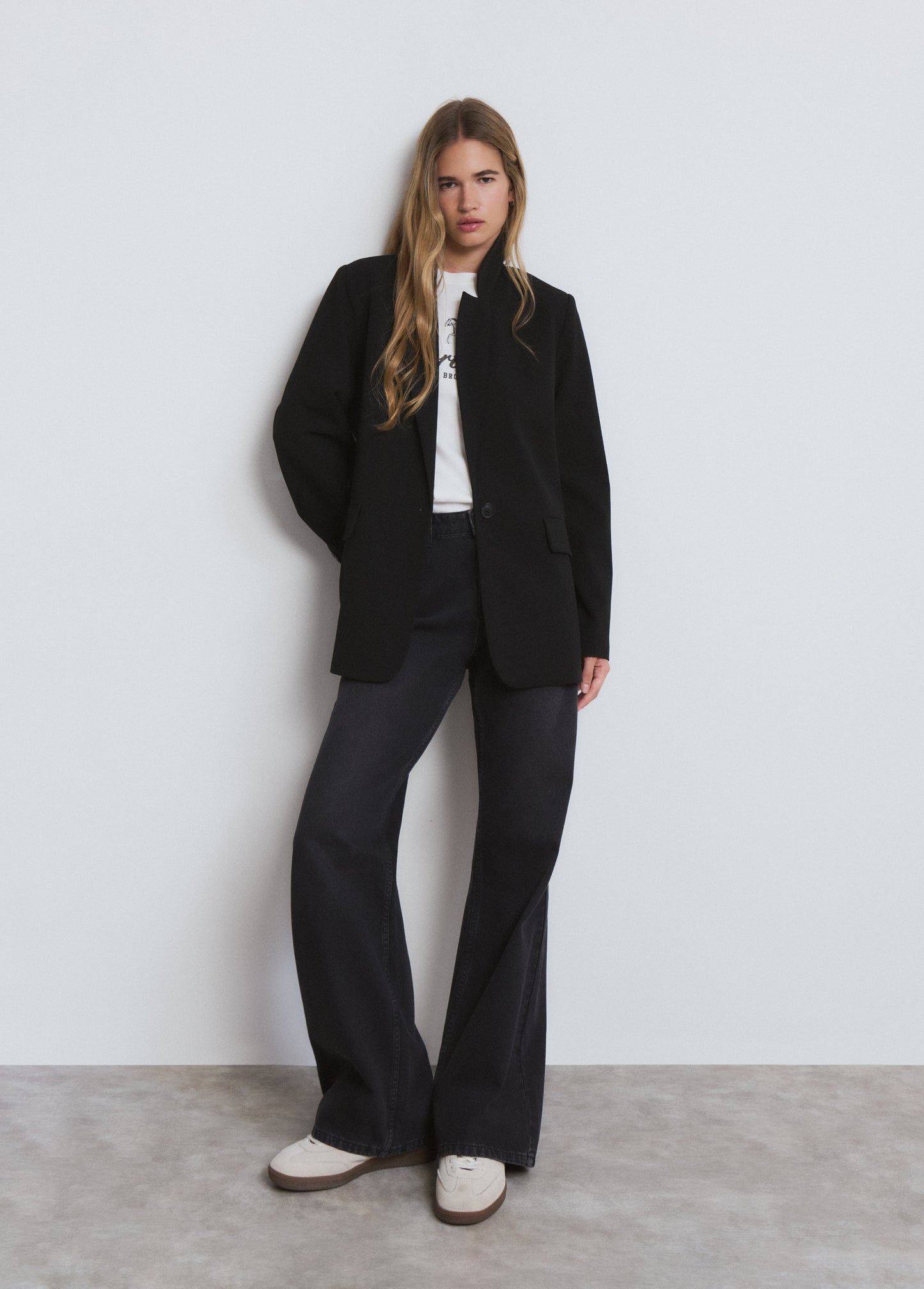 Americana recta lisa