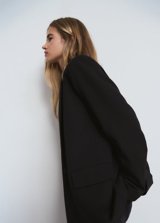 Americana recta lisa