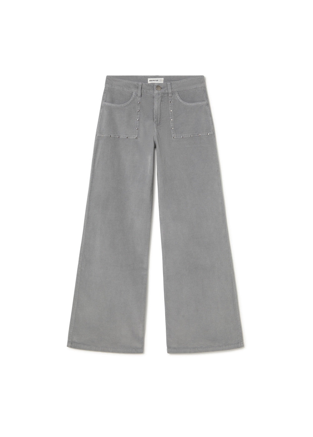 Pantalón pana culotte tachas