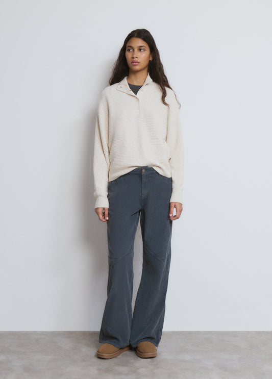 Pantalón pana estrella lateral