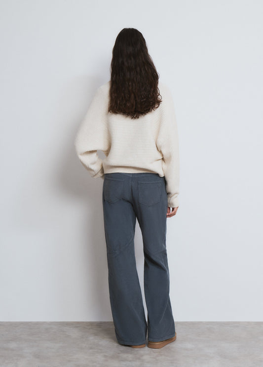 Pantalón pana estrella lateral