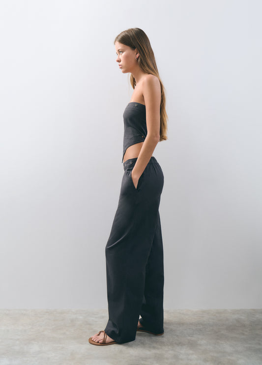 Pantalón algodón eyelets