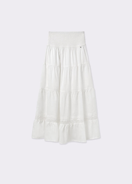 Falda algodón smock