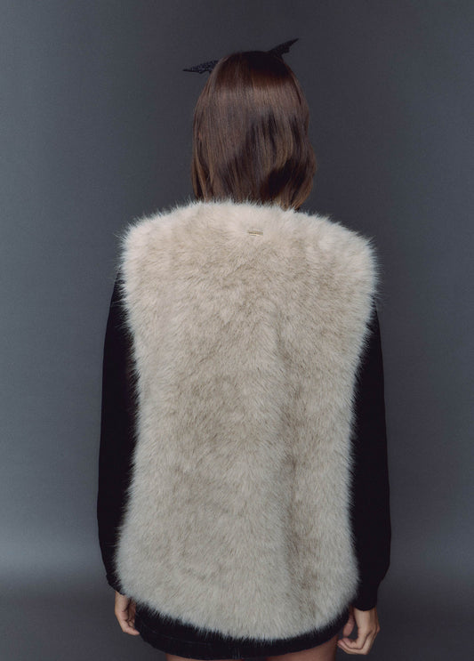 Chaleco efecto pelo