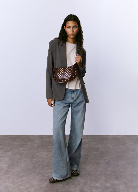 Bolso bandolera tachas