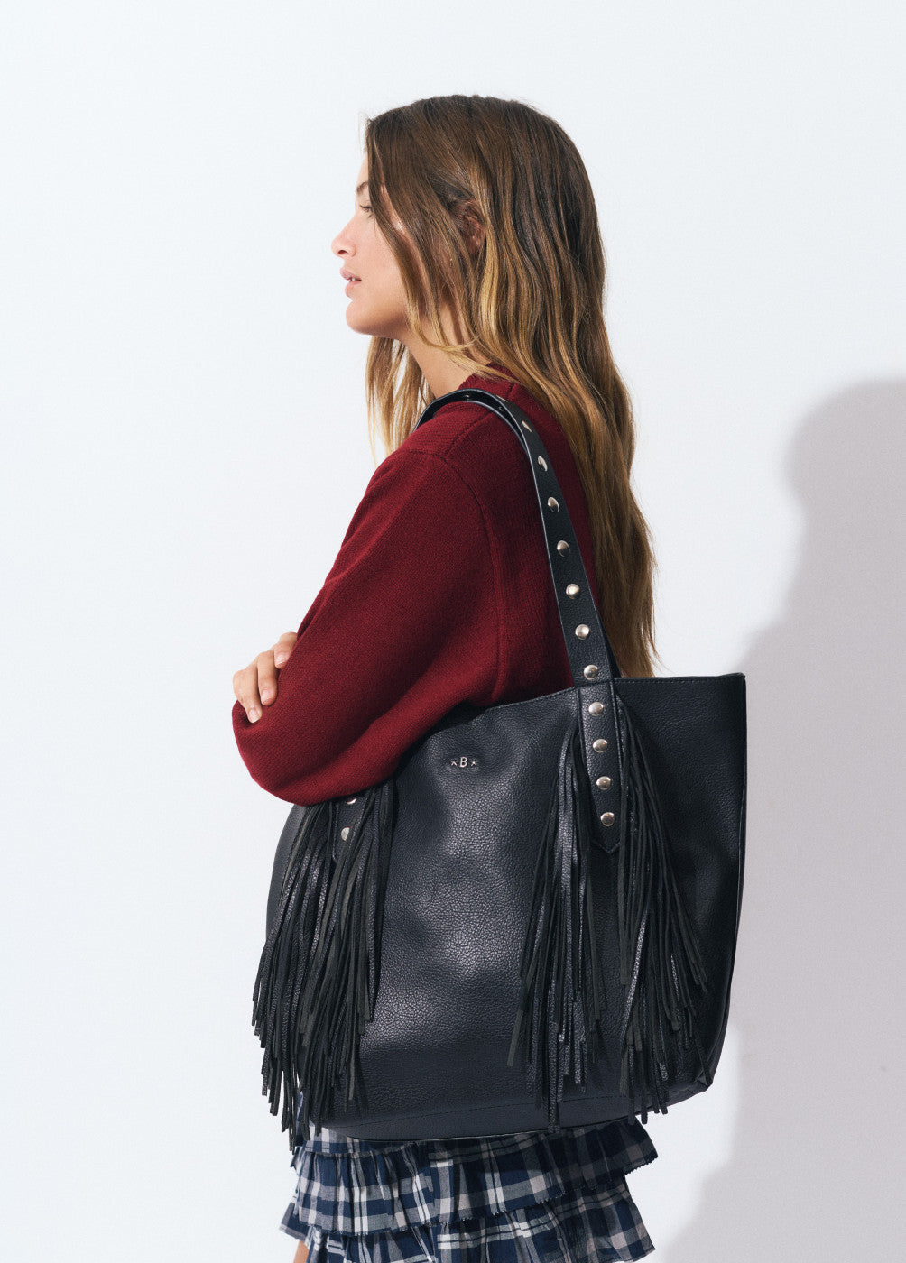 Bolso shopper flecos