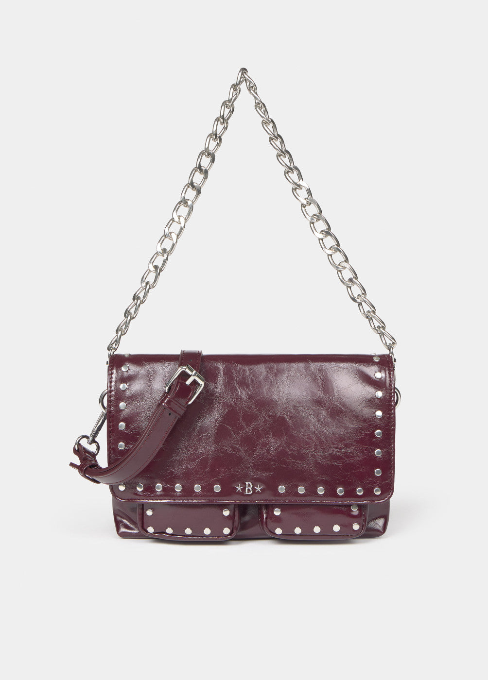 Bolso hombro tachas