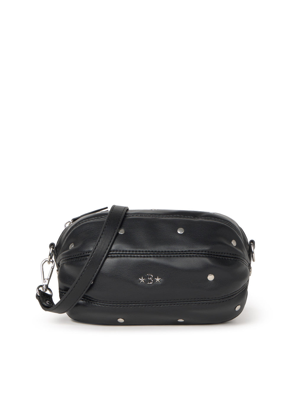 Bolso ovalado tachas