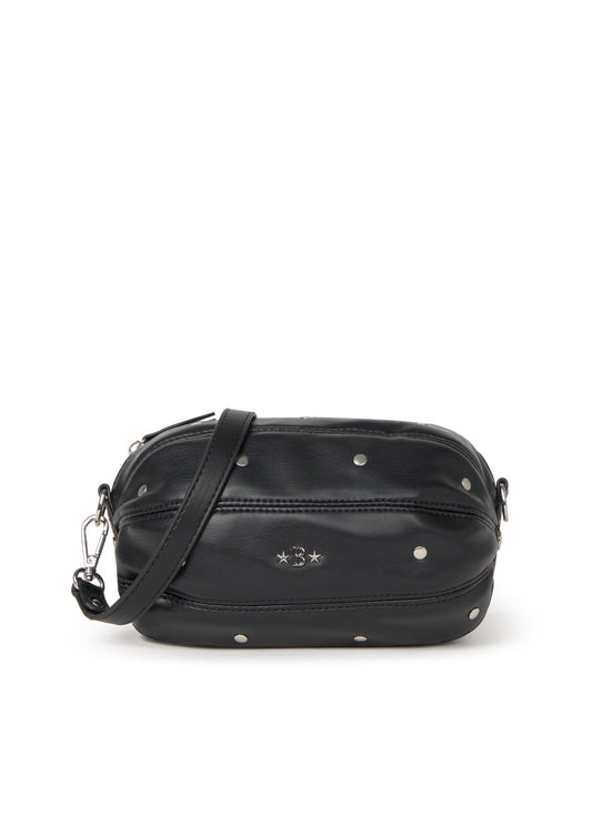 Bolso ovalado tachas