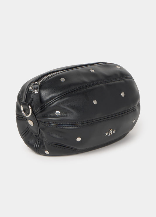 Bolso ovalado tachas