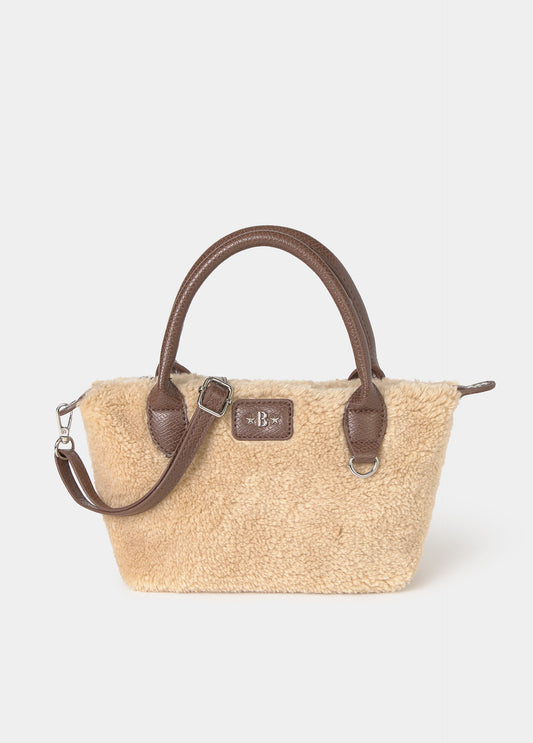 Bolso shopper mini borrego