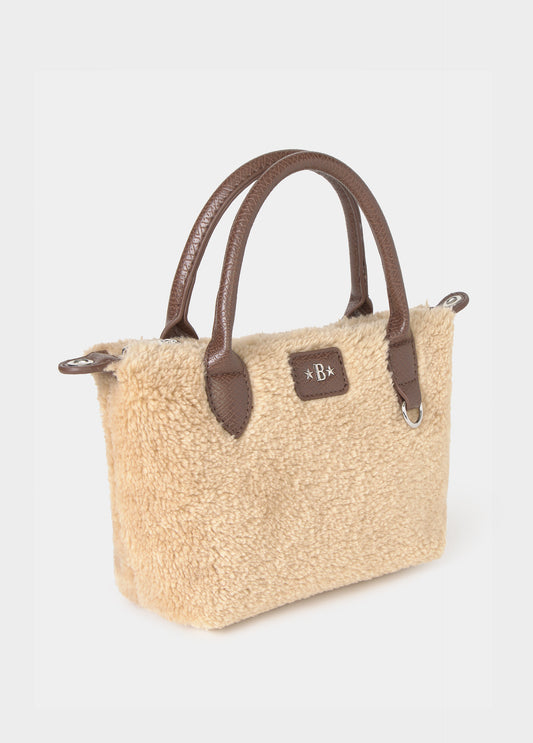 Bolso shopper mini borrego