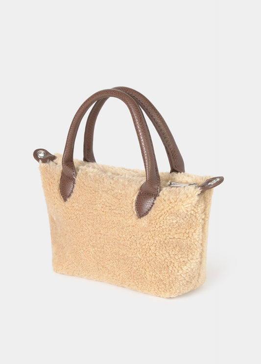 Bolso shopper mini borrego
