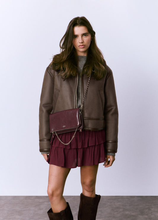 Bolso solapa bolitas