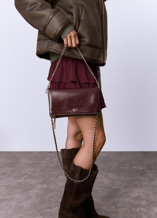 Bolso solapa bolitas