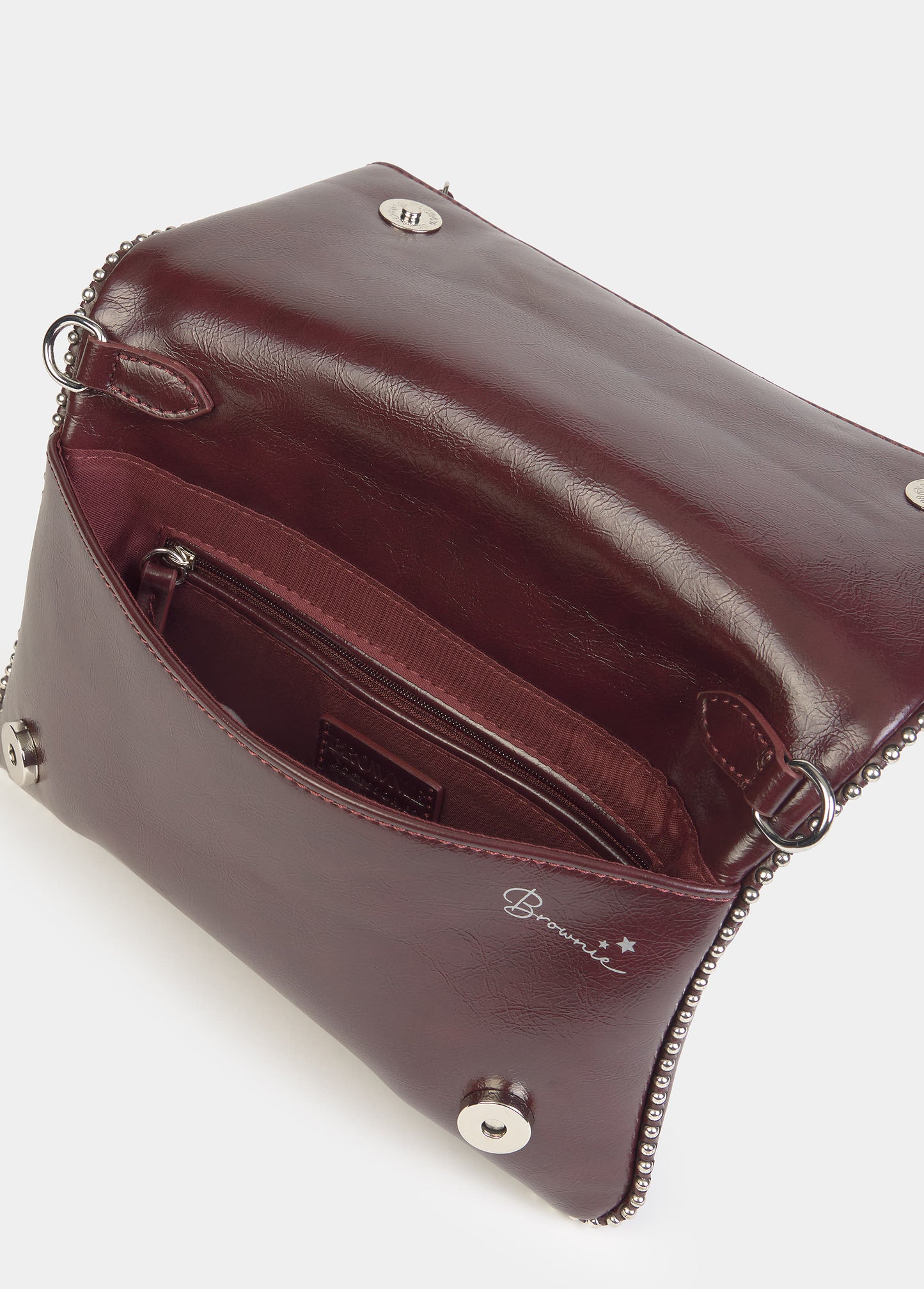 Bolso solapa bolitas