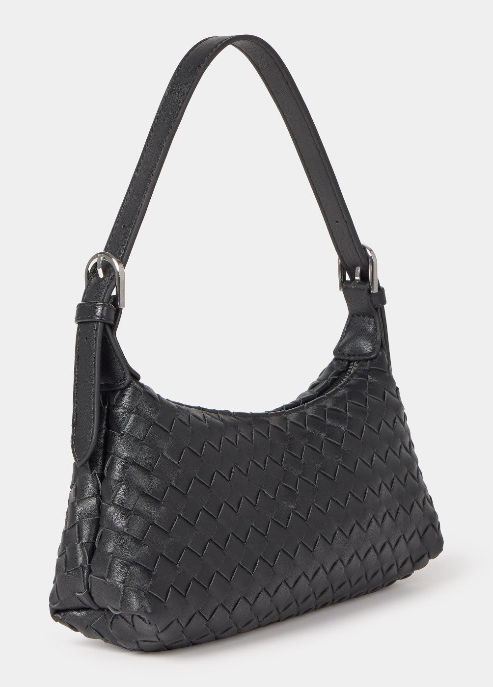 Bolso baguette trenzado