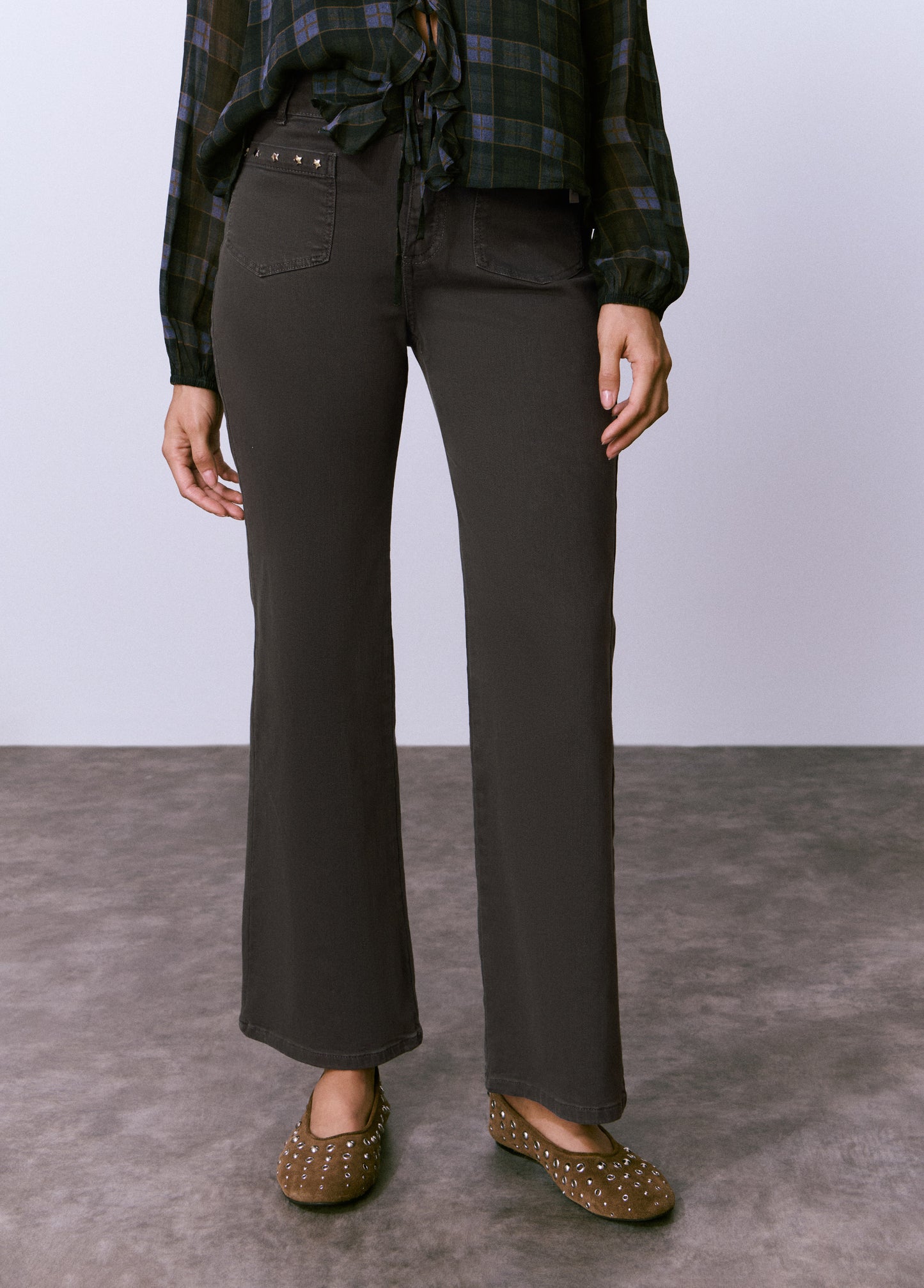 Pantalón culotte estrellas frontales