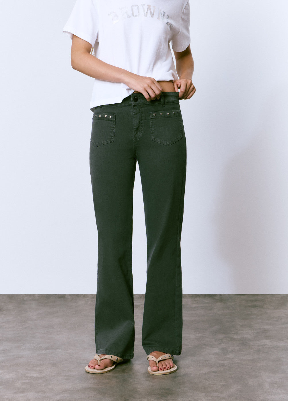 Pantalón culotte estrellas frontales