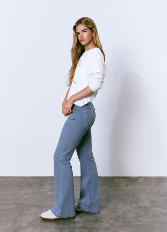 Pantalón campana estrella