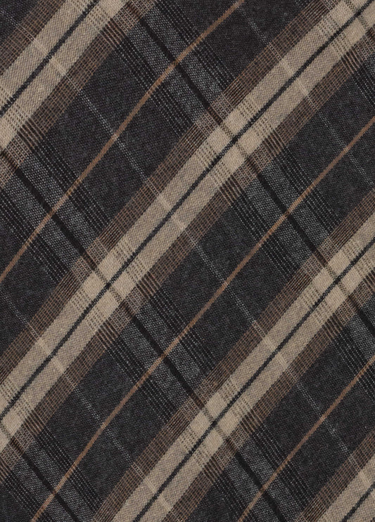 Falda larga cuadros gris