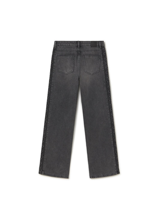 Jeans bordados lateral