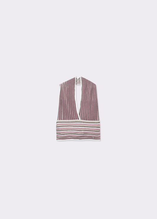 Top punto halter rayas