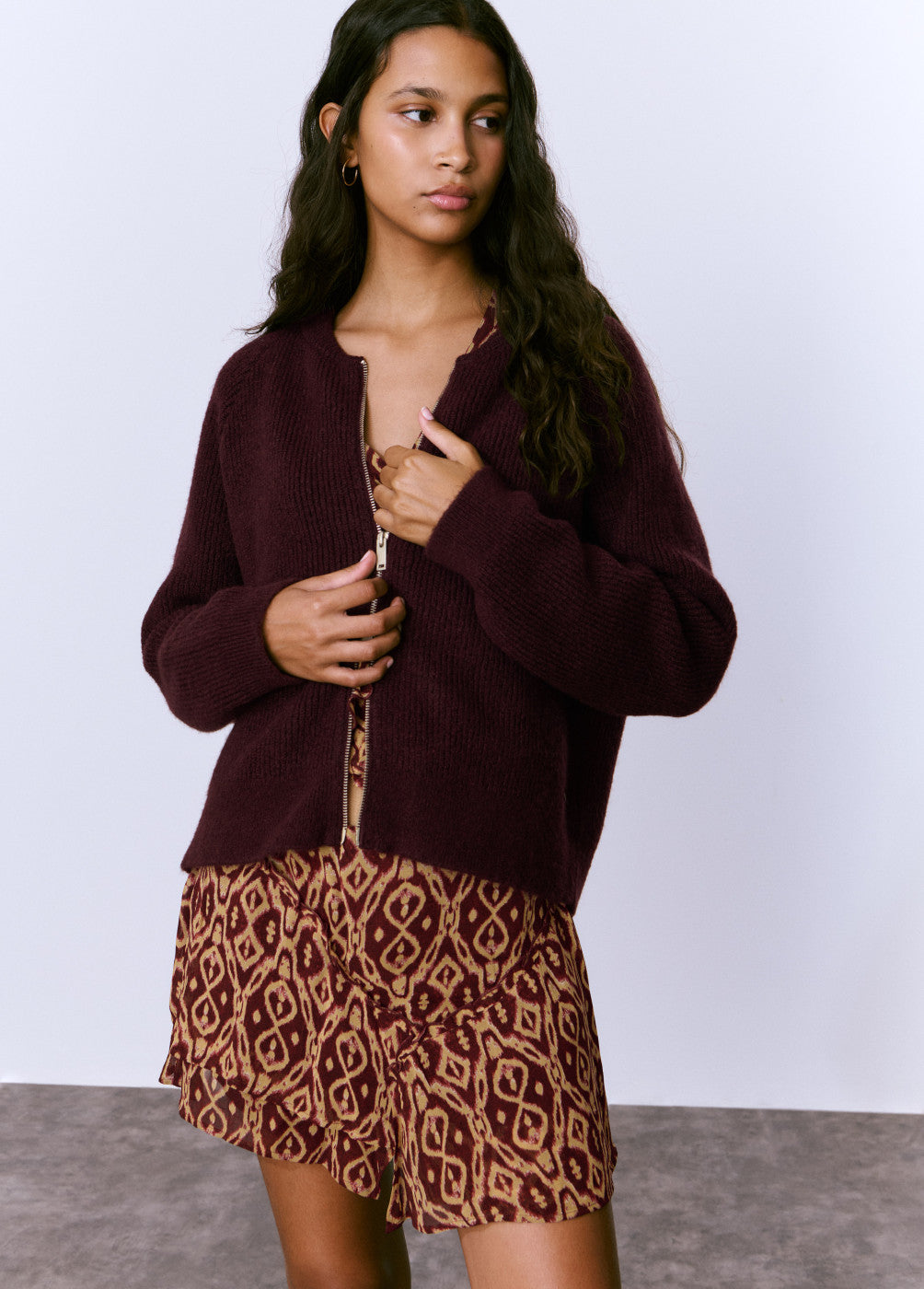 Chaqueta punto bomber