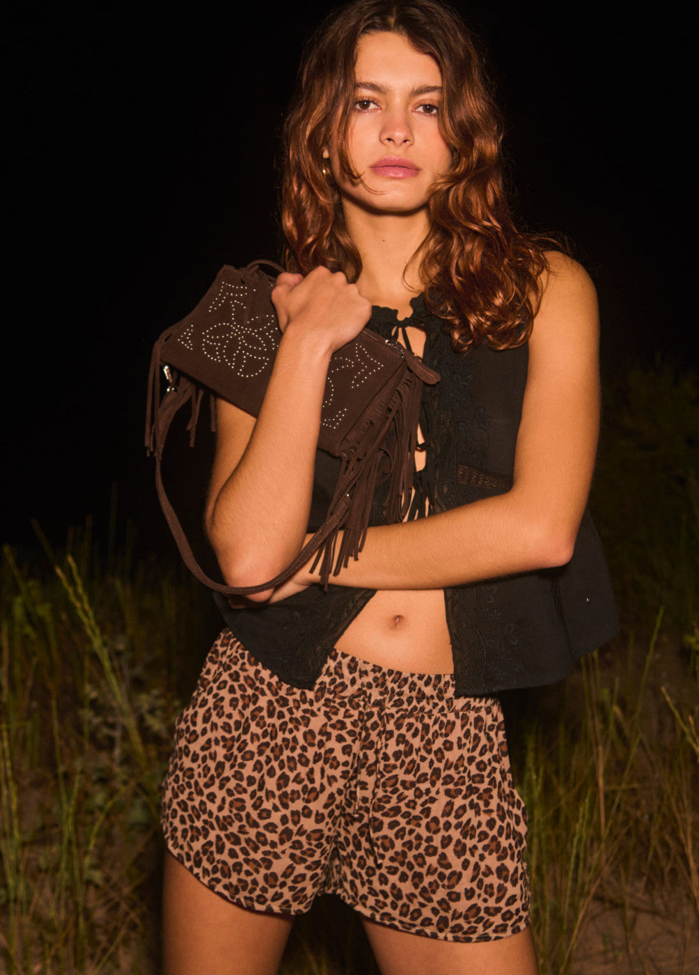 Short animal print
