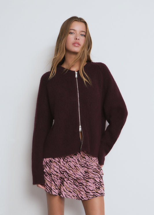 Falda volantes estampado