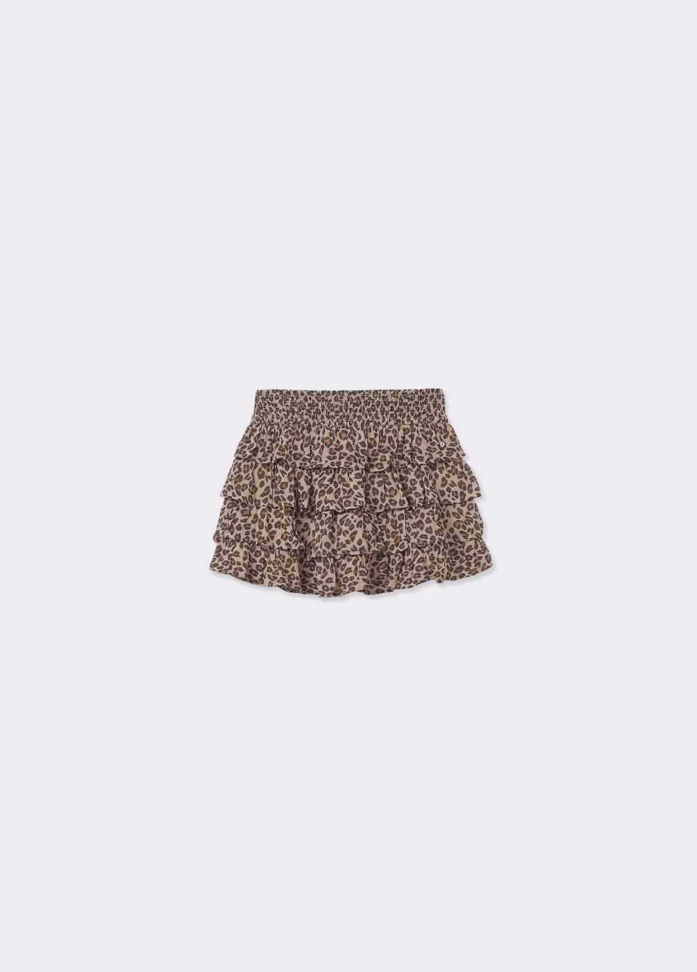 Falda multivolantes animal print